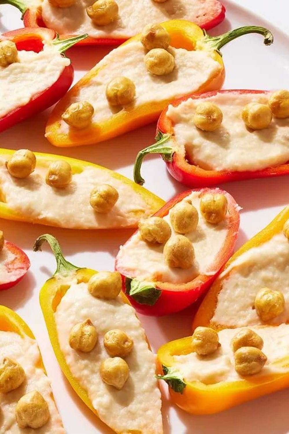 White Bean-Stuffed Mini Bell Peppers
