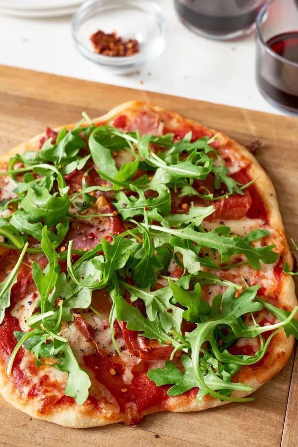 Prosciutto and Arugula Pizza