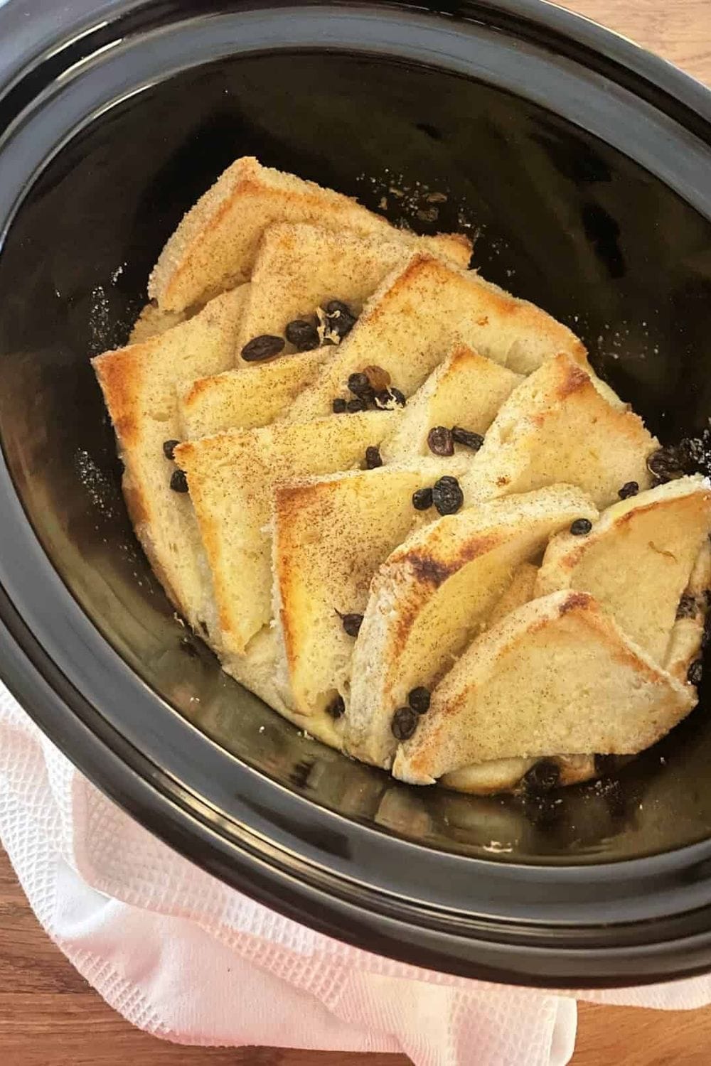 Slow Cooker Bread and Butter Pudding