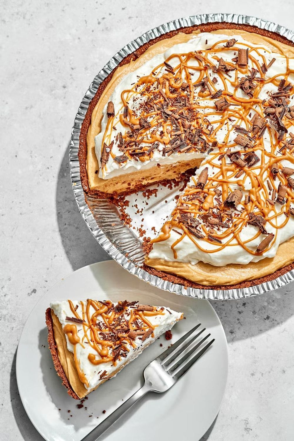 Chocolate Fluffernutter Pie