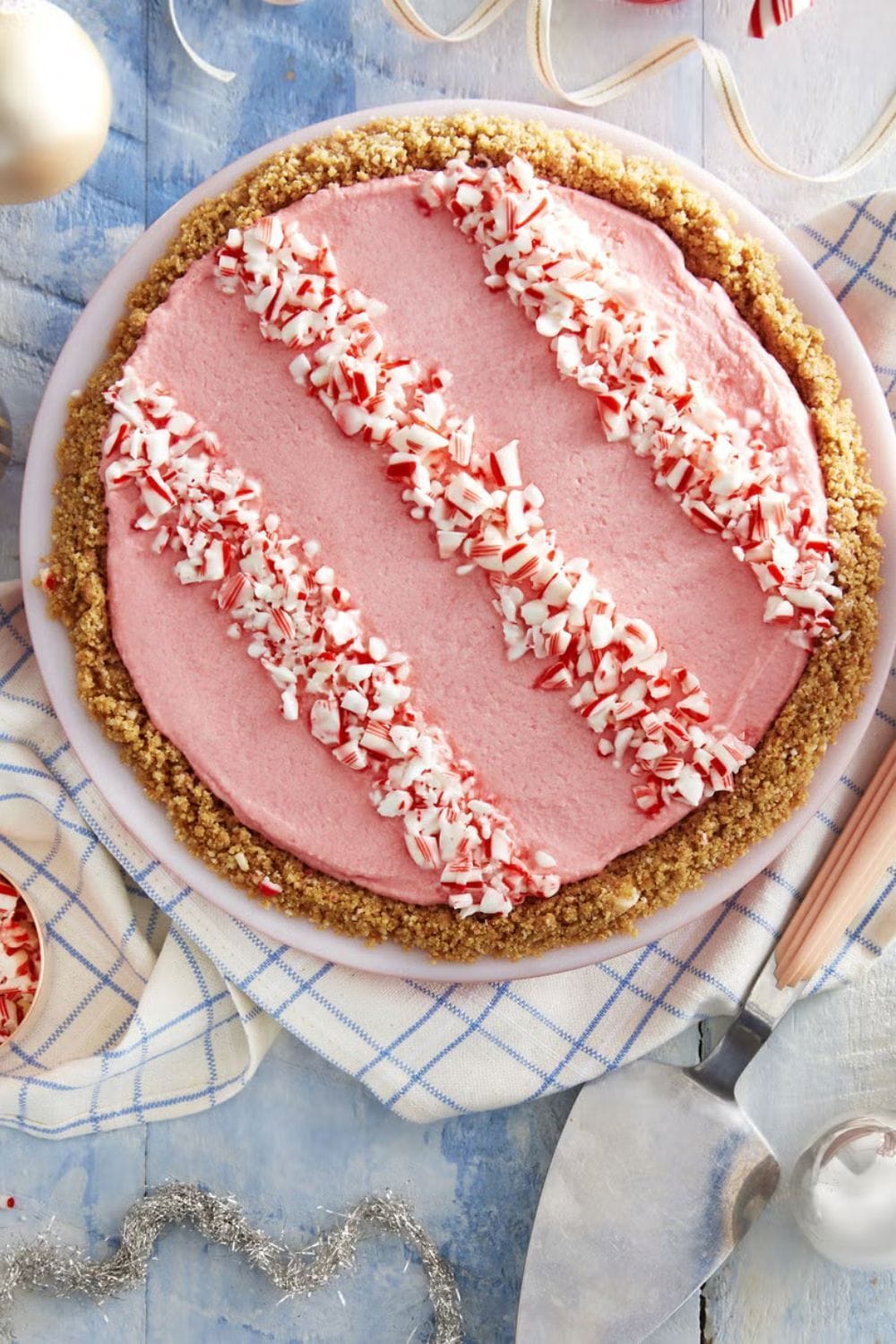 White Chocolate–Peppermint Pie